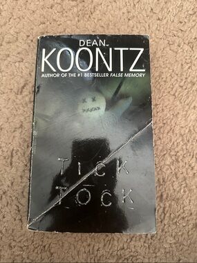 Dean Koontz "Tick Tock" Novel - Black Cover